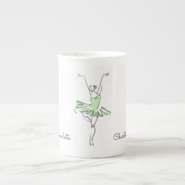 Porcelana Taza de café conocida de encargo de la bailarina