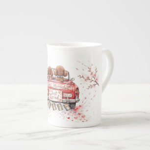 Porcelana Taza de café de caniche lindo – Taza para amante d