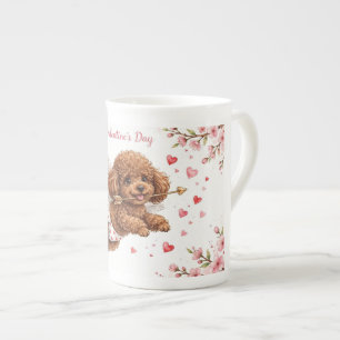 Porcelana Taza de café de caniche lindo – Taza para amantes