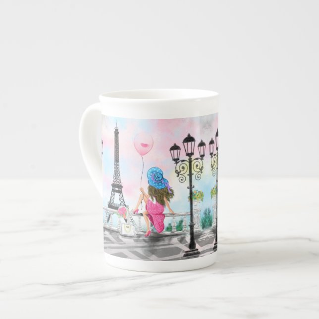 Porcelana Taza de café de París Torre Eiffel (Izquierda)