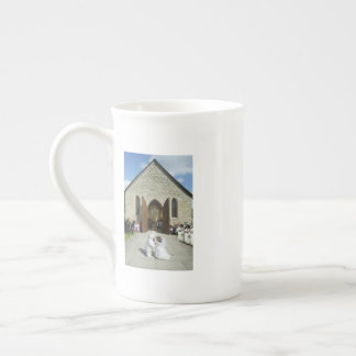 Porcelana Taza de café para la boda del gato y el ratón capr