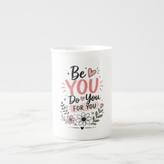 Porcelana Taza de café personalizada con nombre floral | Flo