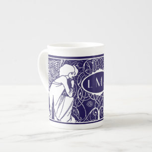 Porcelana Taza de China del monograma de los ángeles de
