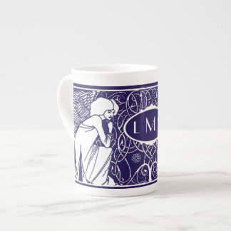 Porcelana Taza de China del monograma de los ángeles de