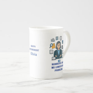 Porcelana Taza de Contador Retirado – Regalo Divertido de Ju