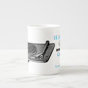 Porcelana Taza de encargo del cumpleaños de DJ del