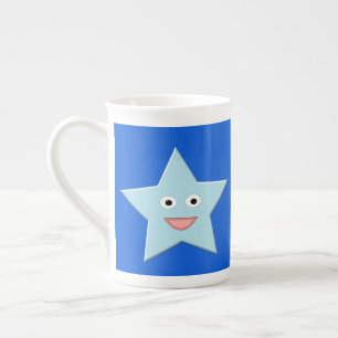 Porcelana Taza de estrella de celebración azul brillante