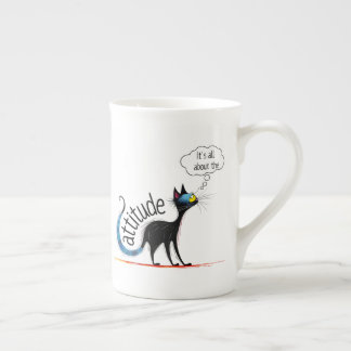 Porcelana Taza de gato divertido – Missy Miss Catitud