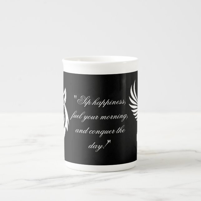 Porcelana Taza de Impulso Matutino (Frente)