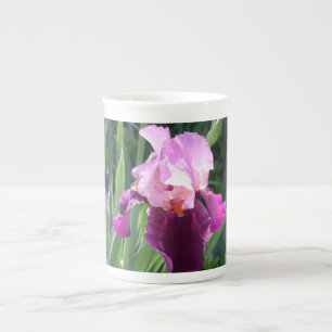 Porcelana Taza de Iris Rosa Besada por el Sol