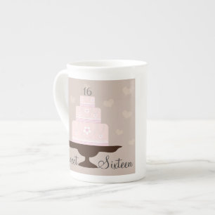 Porcelana Taza de la especialidad del cumpleaños del "dulce