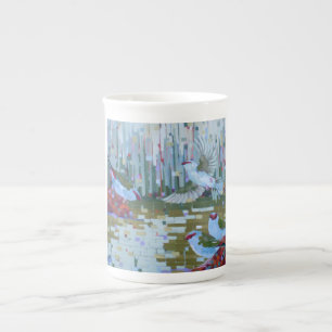 Porcelana Taza de los pinzones de Firetail