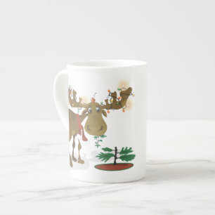 Porcelana Taza de Moose~specialty del navidad