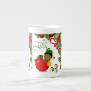 Porcelana Taza de Navidad, Elfo