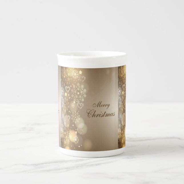 Porcelana Taza de Navidad, Feliz Navidad (Frente)