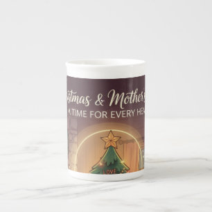Porcelana Taza de Navidad para Mamá Taza Especial Conmoved