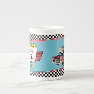 Porcelana Taza de papel para fiesta de cumpleaños retro de d
