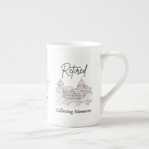 Porcelana Taza de regalo de jubilación para viajeros