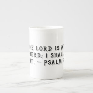 Porcelana Taza de regalo Salmo 23:1