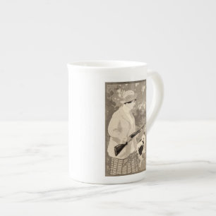 Porcelana Taza de señora Winchester Art Nouveau Shotgun del