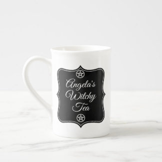 Porcelana Taza de Té Bruja con Nombre Personalizado | Té de 