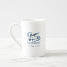 Taza de té encuadernada en libro