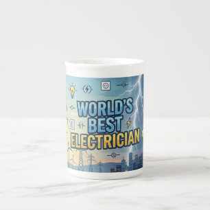 Porcelana Taza de viaje del mejor electricista del mundo 