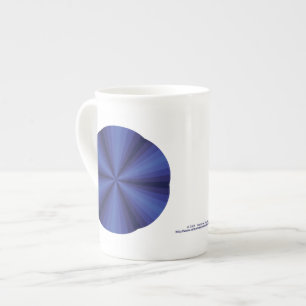 Porcelana Taza especial azul de ilusión óptica