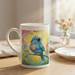 Porcelana Taza Especial de Blue Bird Cozy