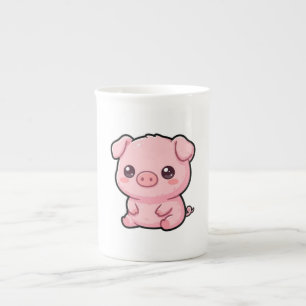 Porcelana Taza Especial de Cerdo Bebé Adorable