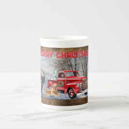 Porcelana Taza Especial de Granja de Navidad Country Lindo 