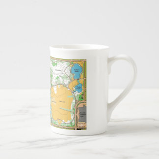 Porcelana Taza - mapa de orientación del parque Central