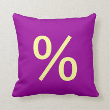 Porcentaje de almohada de lanzamiento de símbolo
