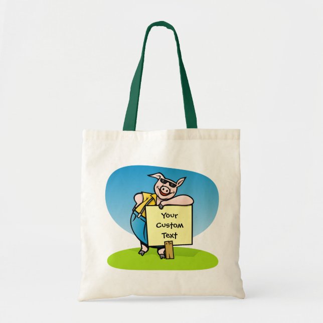 Porcino con signo de gran bolsa de tocador (Frente)