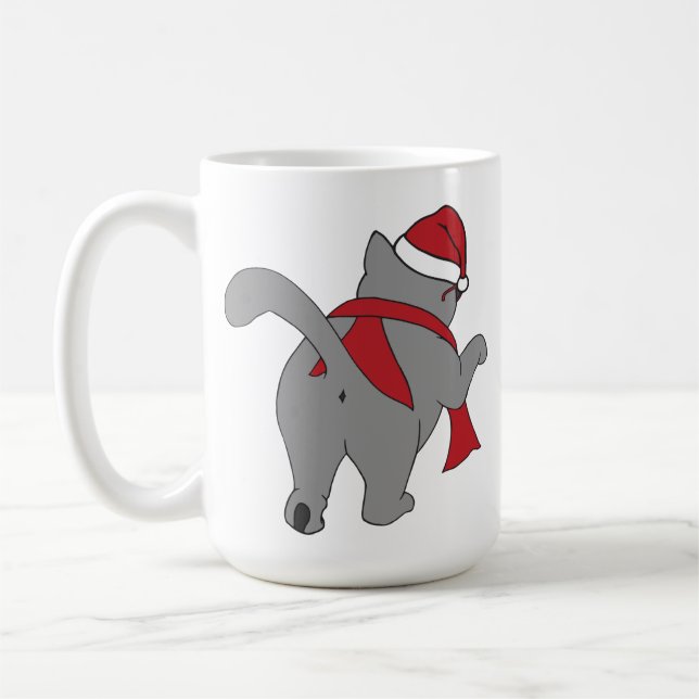 porción del Uno-agujero de gatos: Festivo - taza (Izquierda)