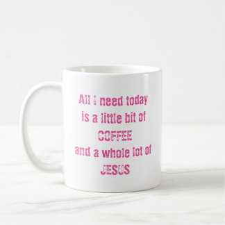 Porción entera de taza de café de Jesús