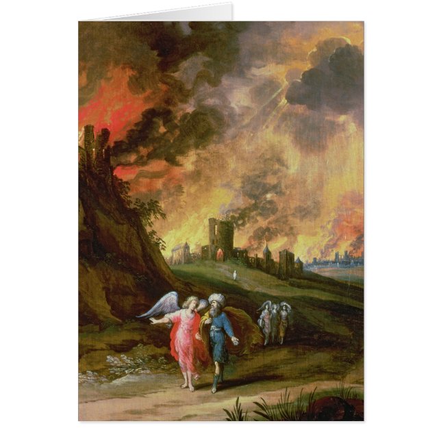 Porción y sus hijas que dejan Sodom (Frente)