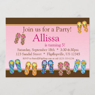 Porciones de invitación del cumpleaños de los