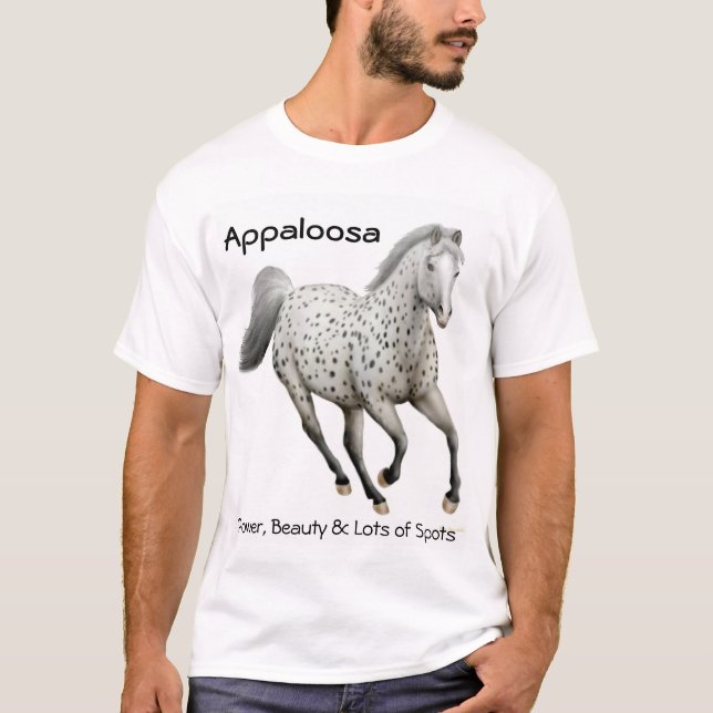 Porciones del caballo del Appaloosa de camiseta de (Anverso)