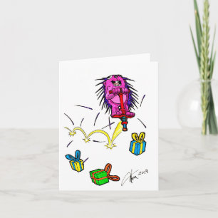 Porcupine en una tarjeta de cumpleaños de Pogo Sti