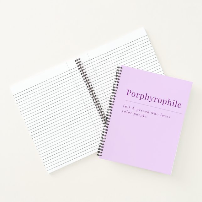 Porfirofilo: Cuaderno de Lavender para Amantes Púr (Interior)