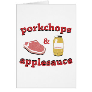 porkchops y compota de manzanas