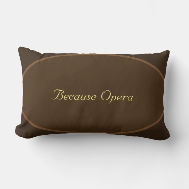 Porque almohada de la ópera (Anverso)