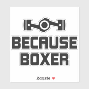 Porque Boxer Engine Deportiva Pegatinas de Vinilo