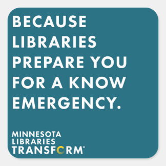 Porque conoce al Pegatina cuadrado Verde azulado