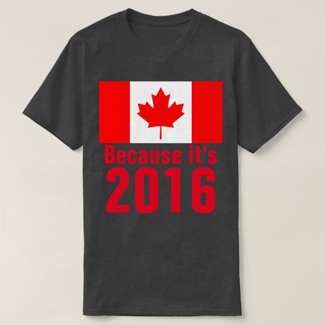 Porque es la camiseta de CANADÁ 2016 (Diseño del anverso)