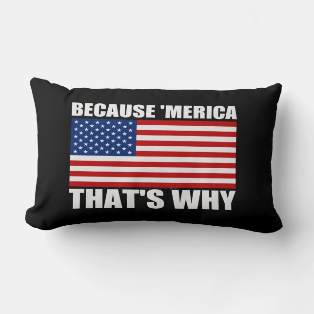PORQUE 'MERICA QUE ES PORQUÉ almohada del sofá de (Anverso)