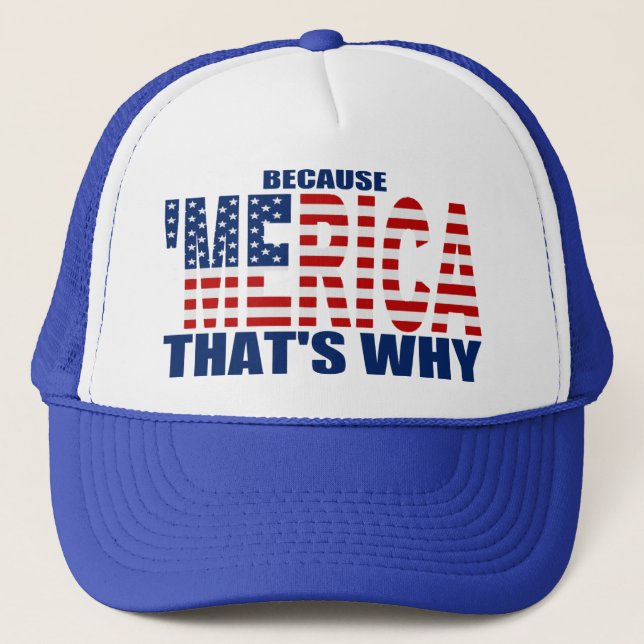 PORQUE 'MERICA QUE ES PORQUÉ gorra del camionero (Anverso)