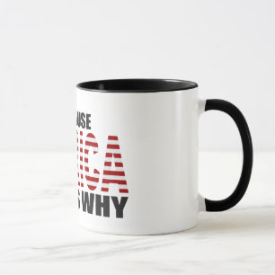PORQUE 'MERICA QUE ES PORQUÉ taza de café