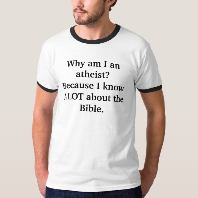 Porqué soy una camiseta atea (Anverso)